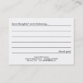 Glyzinietreppen-Kommentarkarte Visitenkarte (Vorderseite)