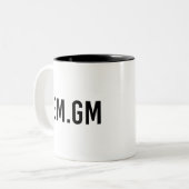 GM GM - NFT Black Zweifarbige Tasse (Vorderseite Links)