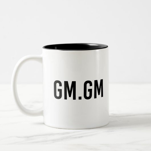GM GM - NFT Black Zweifarbige Tasse (Links)