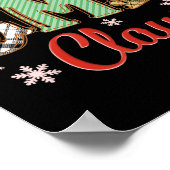 Gma Claus Weihnachtsmannmütze Reindeer Kariert Chr Poster (Ecke)