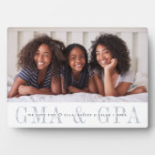 Gma & Gpa Großeltern Personalisiertes Foto Fotoplatte (Vorderseite)