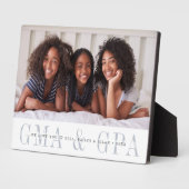 Gma & Gpa Großeltern Personalisiertes Foto Fotoplatte (Seite)
