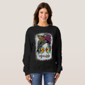 Gma Life Bleached Gma Life Rainbow Leopard Messy B Sweatshirt (Vorne ganz)