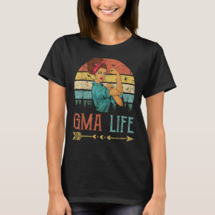 Gma Life Women Rosie Vintag Retro Dekoration Oma T-Shirt
