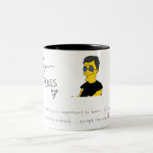 gmanSimpson, Weaseling heraus… Zweifarbige Tasse (Mittel)