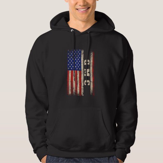 GMC Last Name Shirt GMC Name American Flag (Vorderseite)