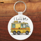 GMC Motor Zuhause RV Schlüsselanhänger I Liebe (Vorderseite)
