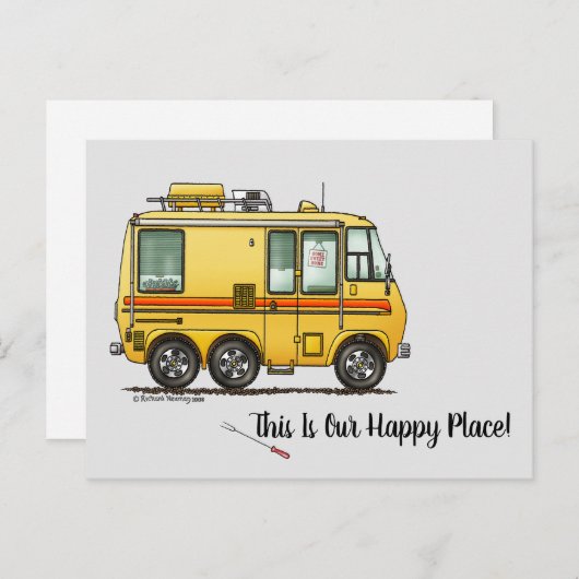 GMC Motor Zuhause RV Schlüsselanhänger I Liebe Postkarte (Vorne/Hinten)