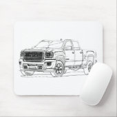 GMC-Sierra HD 2015 Mousepad (Mit Mouse)