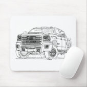 GMC-Sierra HD ATX 2017 Mousepad (Mit Mouse)