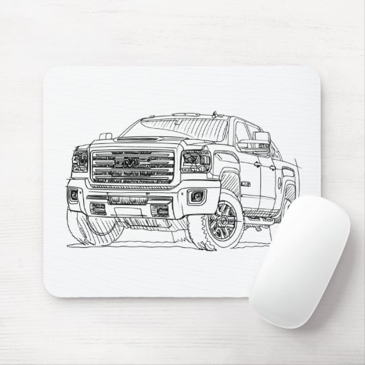 GMC-Sierra HD ATX 2017 Mousepad (Mit Mouse)