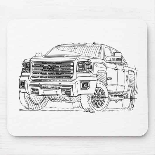 GMC-Sierra HD ATX 2017 Mousepad (Vorne)