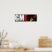 GME Gamestop zum Mondraketenschiff Emoji Poster (Küche)