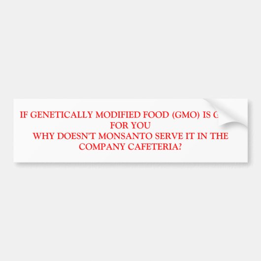 GMO AUTOAUFKLEBER (Vorne)