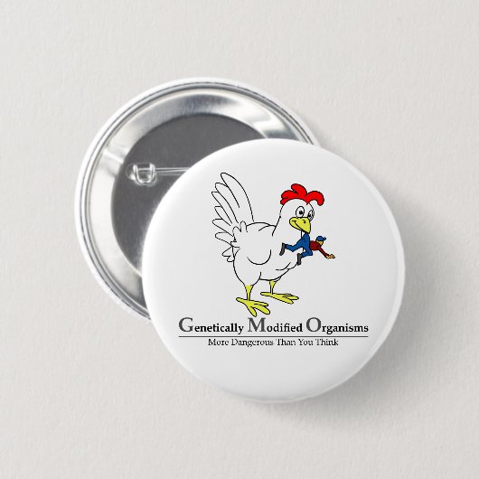 GMO-Huhn Button (Vorne & Hinten)