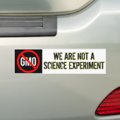 GMO - wir sind nicht ein Wissenschafts-Experiment Autoaufkleber (Auf Auto)