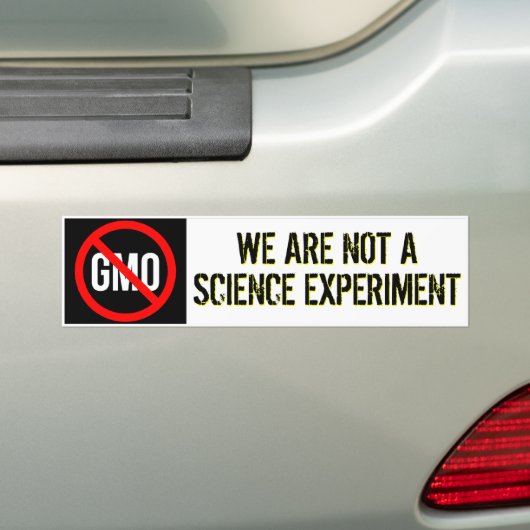 GMO - wir sind nicht ein Wissenschafts-Experiment Autoaufkleber (Auf Auto)