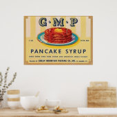 Gmp Pancake Sirup Label Poster (Küche)