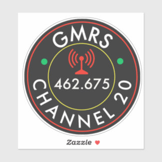 GMRS. Kanal 20 Aufkleber