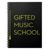 GMS schwarzes Notizbuch Notizblock (Vorderseite)