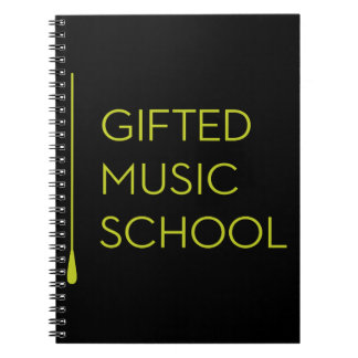 GMS schwarzes Notizbuch Notizblock