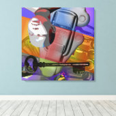 GMT 24 H Project Doll Key Farbverlauf Rahmen S Leinwanddruck (Insitu (Holzboden))