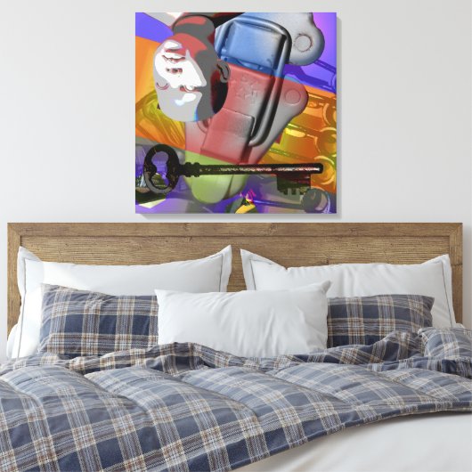 GMT 24 H Project Doll Key Farbverlauf Rahmen S Leinwanddruck (Insitu (Schlafzimmer))