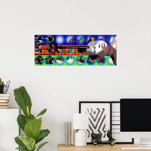 GMT 24 H Project Doll Key Psychedelic Frames P Poster (Heimbüro)