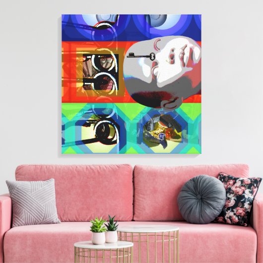 GMT 24 H Project Doll Key Psychedelic Frames S Leinwanddruck (Insitu (Wohnzimmer))
