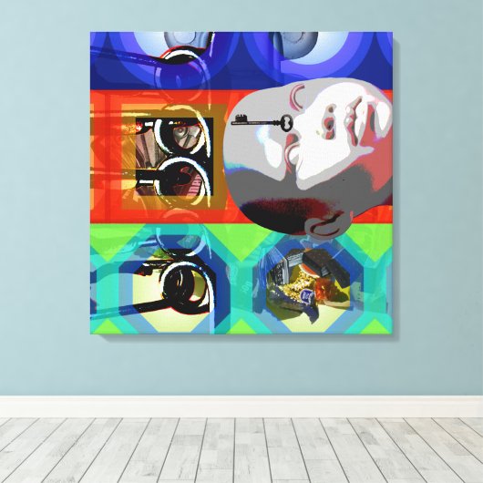 GMT 24 H Project Doll Key Psychedelic Frames S Leinwanddruck (Insitu (Holzboden))