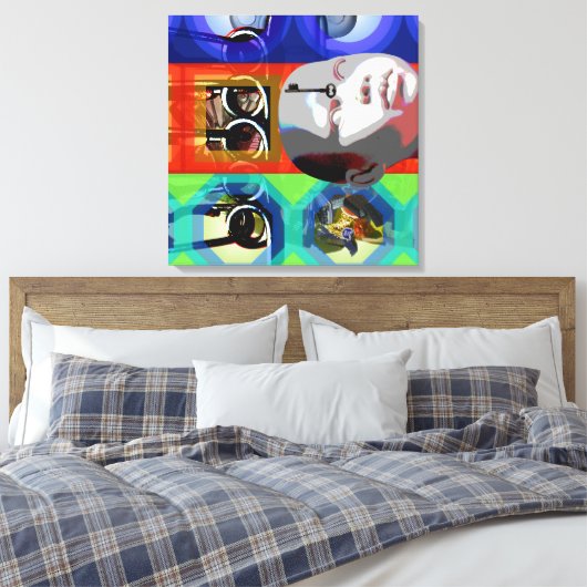 GMT 24 H Project Doll Key Psychedelic Frames S Leinwanddruck (Insitu (Schlafzimmer))