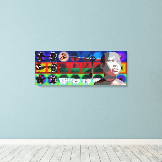 GMT 24 H Projekt Beethoven Psychedelic Frames C Leinwanddruck (Insitu (Holzboden))