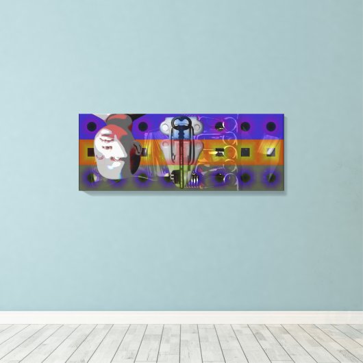 GMT 24 H Projekt Puppe Farbverläufe Taste Rahmen C Leinwanddruck (Insitu (Holzboden))