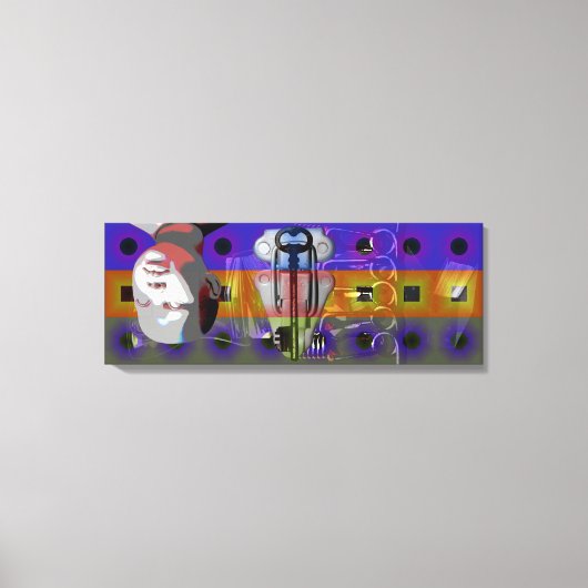 GMT 24 H Projekt Puppe Farbverläufe Taste Rahmen C Leinwanddruck (Vorderseite)