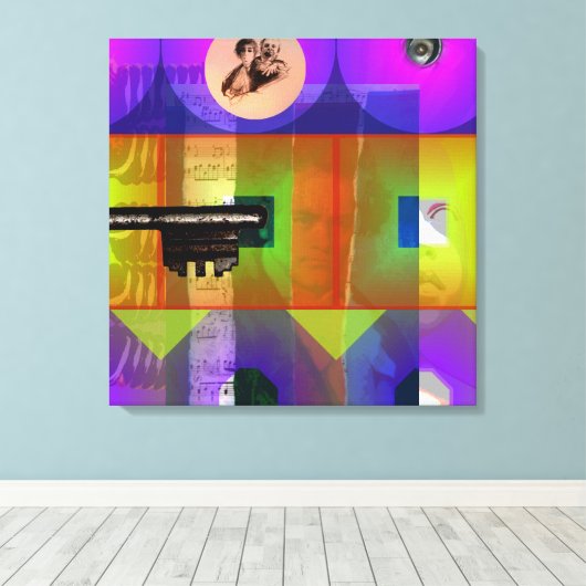 GMT 24 H Projektschlüssel Beethoven Pop Frames Lei Leinwanddruck (Insitu (Holzboden))