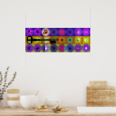 GMT 24 H Projektschlüssel Beethoven Pop Frames Pos Poster (Küche)