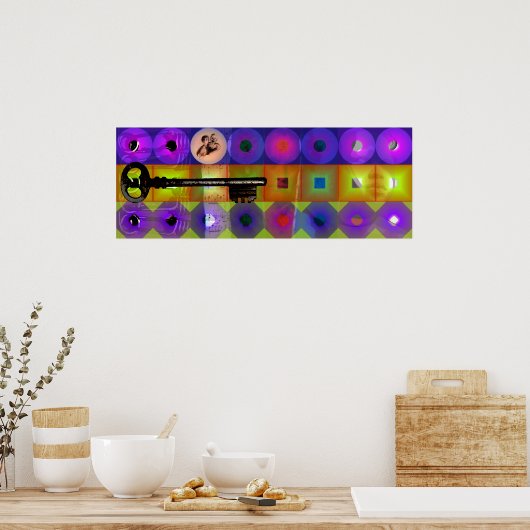 GMT 24 H Projektschlüssel Beethoven Pop Frames Pos Poster (Küche)