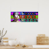 GMT 24 Heures Project Doll Pop Psychedelic Frame P Poster (Küche)