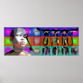 GMT 24 Heures Project Doll Pop Psychedelic Frame P Poster (Vorne)