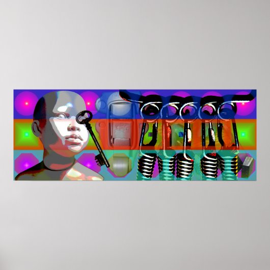 GMT 24 Heures Project Doll Pop Psychedelic Frame P Poster (Vorne)