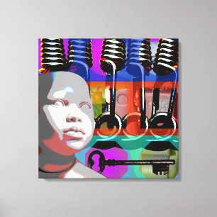 GMT 24 Heures Project Doll Pop Psychedelic Frame S Leinwanddruck