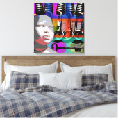 GMT 24 Heures Project Doll Pop Psychedelic Frame S Leinwanddruck (Insitu (Schlafzimmer))