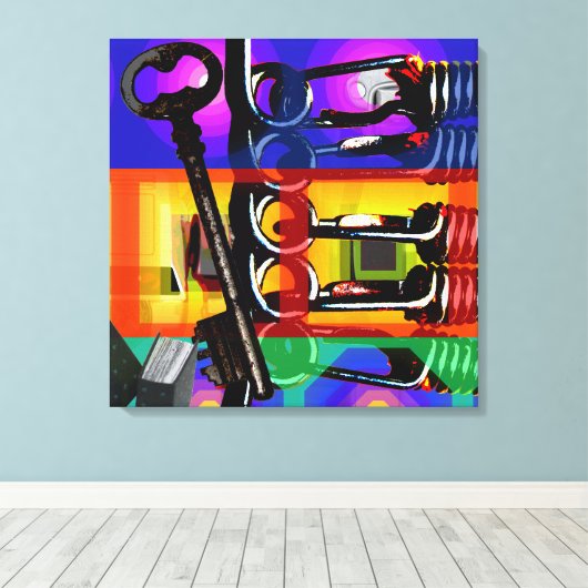 GMT 24 Heures Project Pop Psychedelic Frames 2 S C Leinwanddruck (Insitu (Holzboden))