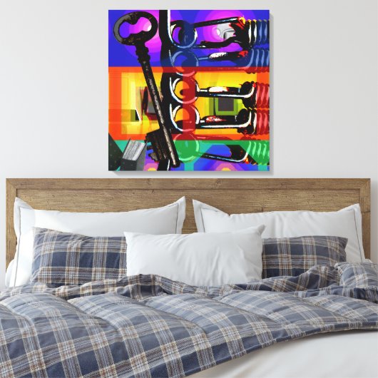 GMT 24 Heures Project Pop Psychedelic Frames 2 S C Leinwanddruck (Insitu (Schlafzimmer))