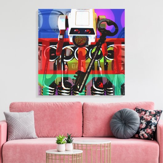 GMT 24 Heures Project Pop Psychedelic Frames 2 S C Leinwanddruck (Insitu (Wohnzimmer))