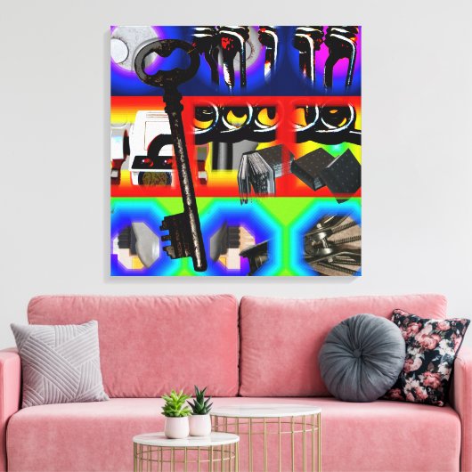 GMT 24 Heures Project Pop Psychedelic Frames S C Leinwanddruck (Insitu (Wohnzimmer))