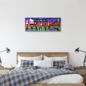 GMT 24 Heures Project Pop Soft Psychedelic Frames Leinwanddruck (Insitu (Schlafzimmer))
