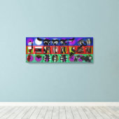 GMT 24 Heures Project Pop Soft Psychedelic Frames Leinwanddruck (Insitu (Holzboden))