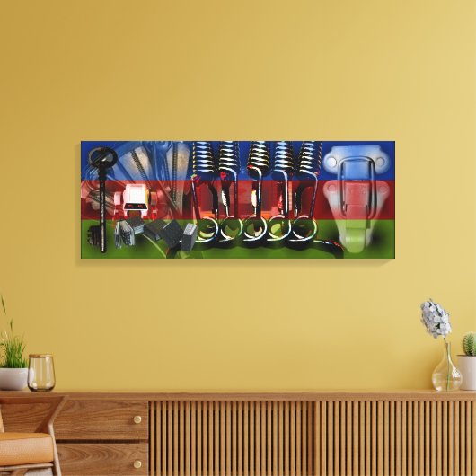 GMT 24 Heures Projekt Farbverlaufsfarben Rahmen Le Leinwanddruck (Insitu (Wohnzimmer))