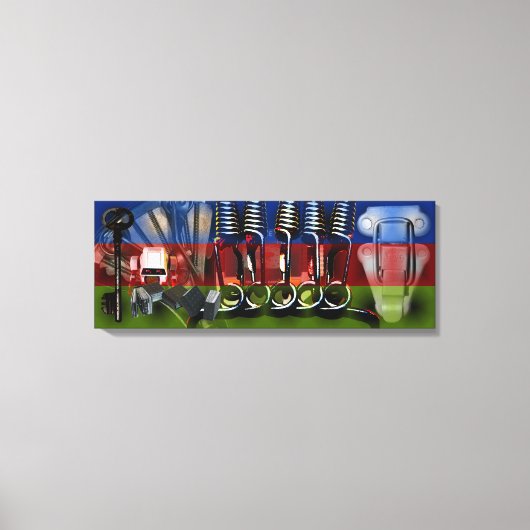 GMT 24 Heures Projekt Farbverlaufsfarben Rahmen Le Leinwanddruck (Vorderseite)